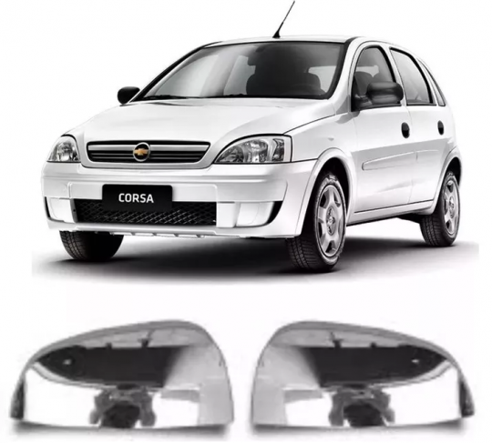GM-CAPA RETROVISOR CORSA ANTIGO CROMADO LD