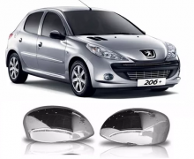 PEU-CAPA RETROVISOR PEUGEOT 206/PICASSO CROMADO LE