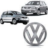 VW-EMBLEMA VW GRADE GOL G.IV/FOX/PAR/SAV. CROMADO