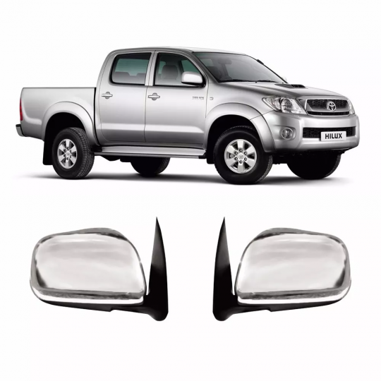 TOY-APLIQUE CAPA RETROVISOR TOYOTA HILUX 2005 /ED.SW4 CROM.