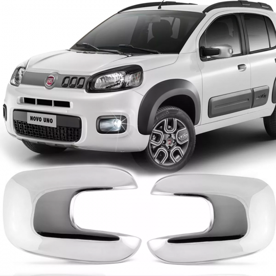 FIAT-CAPA RETROVISOR UNO 2011 CROMADA LE