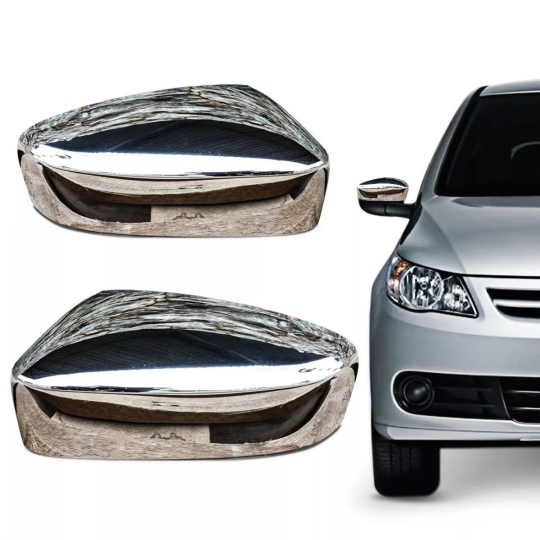 VW-CAPA RETROVISOR GOL G-V /SAVEIRO G-V LD CROMADO C /LUZ