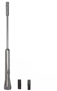 HASTE ANTENA PRATA LISA (170MM);