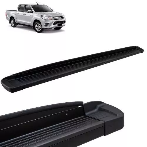 TOY- ESTRIBO TOYOTA HILUX CD 2016 /  ALUMINIO PRETO TRACK