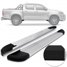 TOY- ESTRIBO TOYOTA HILUX CD 2005/15  ALUMINIO POLIDO TRACK