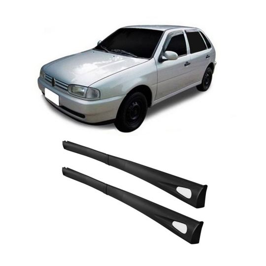 VW-SPOILER LATERAL GOL 95 /98 2PT PRETO TOP-LINE