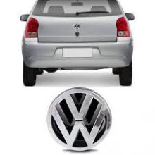 VW-EMBLEMA VW GOL/PASSAT/BRASILIA C/BUCHA FIXAO PRETO