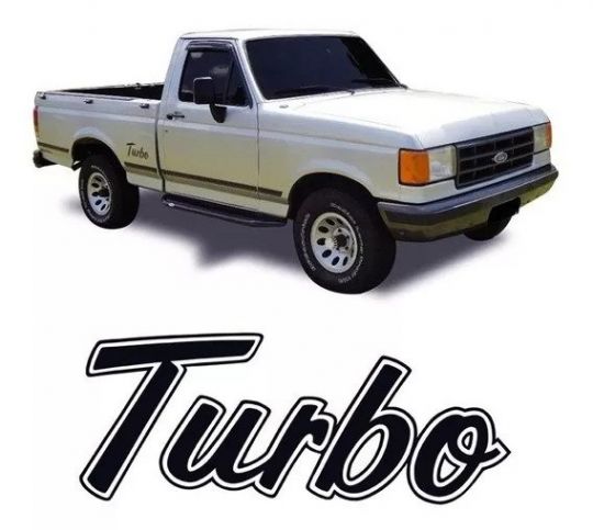 FORD-ADESIVO TURBO PICK-UP FORD 94 PTO /PRATA